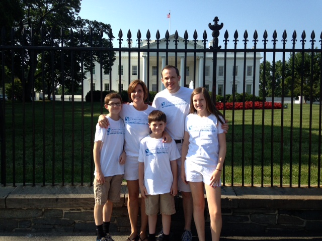 Mike Collins and Family at the White House in Washington, D.C.